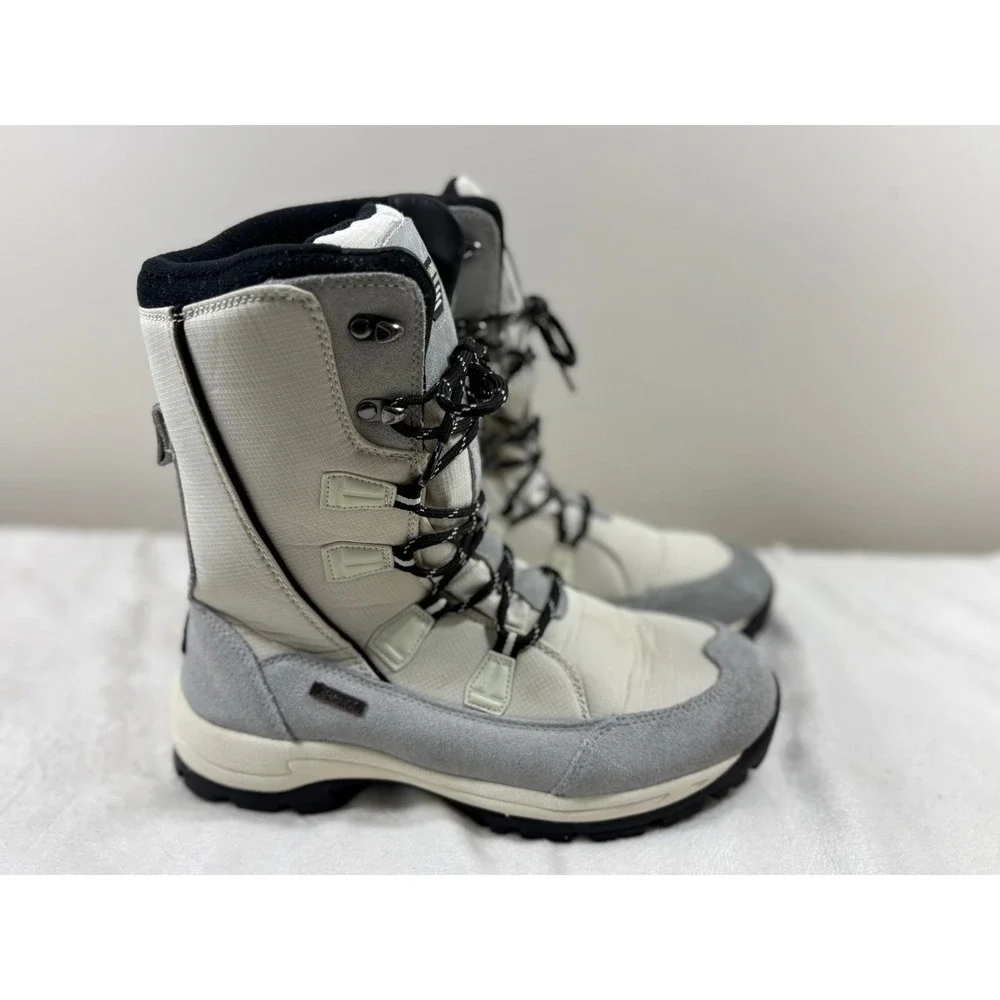 Roadmark Polar Bear PTX Women's 8.5 White Gray Winter Snow Hiking Boots